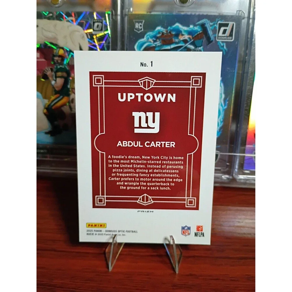 2025 Panini Donruss Optic - Uptowns Abdul Carter #1 (RC) Pack Fresh